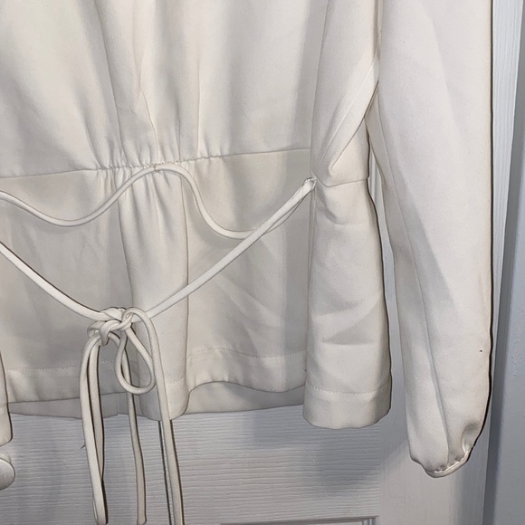 J Crew Long Sleeve Faux Wrap Blouse - Picture 7 of 8